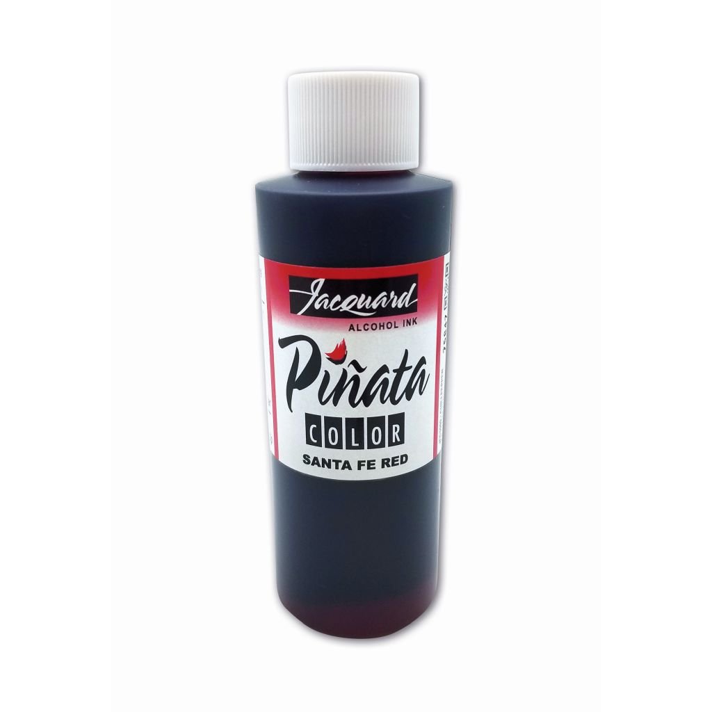 Jacquard Acid-Free Alcohol Inks - Pinata Colour - 118 ML (4 Oz) Bottle - Santa Fe Red (007)