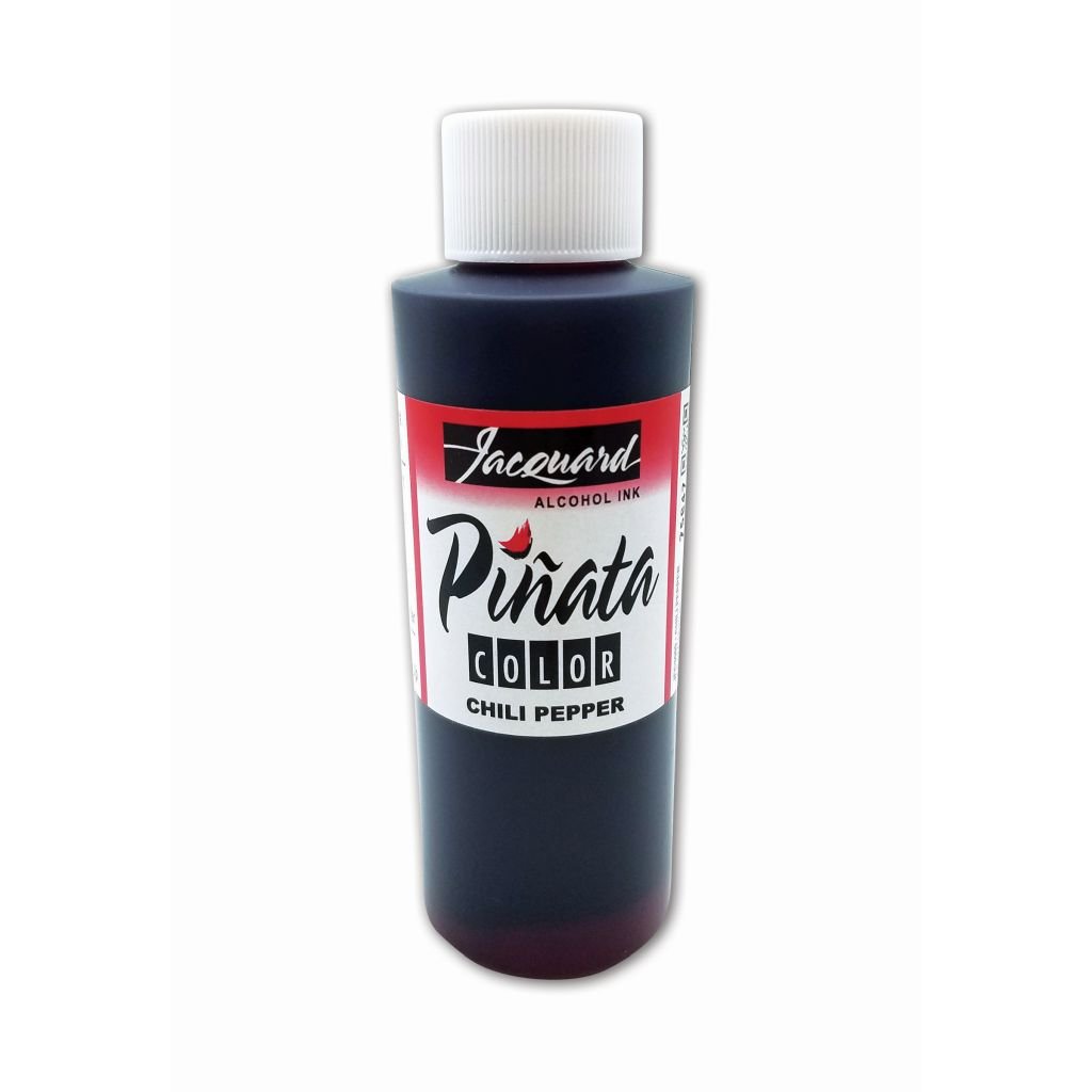 Jacquard Acid-Free Alcohol Inks - Pinata Colour - 118 ML (4 Oz) Bottle - Chili Pepper (009)