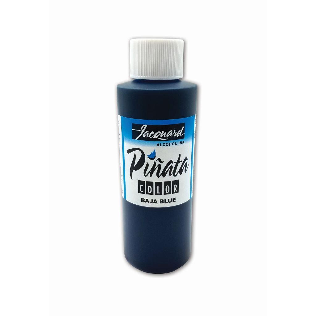 Jacquard Acid-Free Alcohol Inks - Pinata Colour - 118 ML (4 Oz) Bottle - Baja Blue (019)