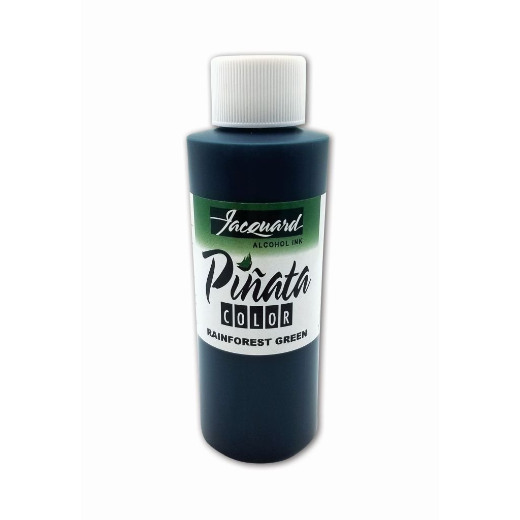 Jacquard Acid-Free Alcohol Inks - Pinata Colour - 118 ML (4 Oz) Bottle - Rainforest Green (023)