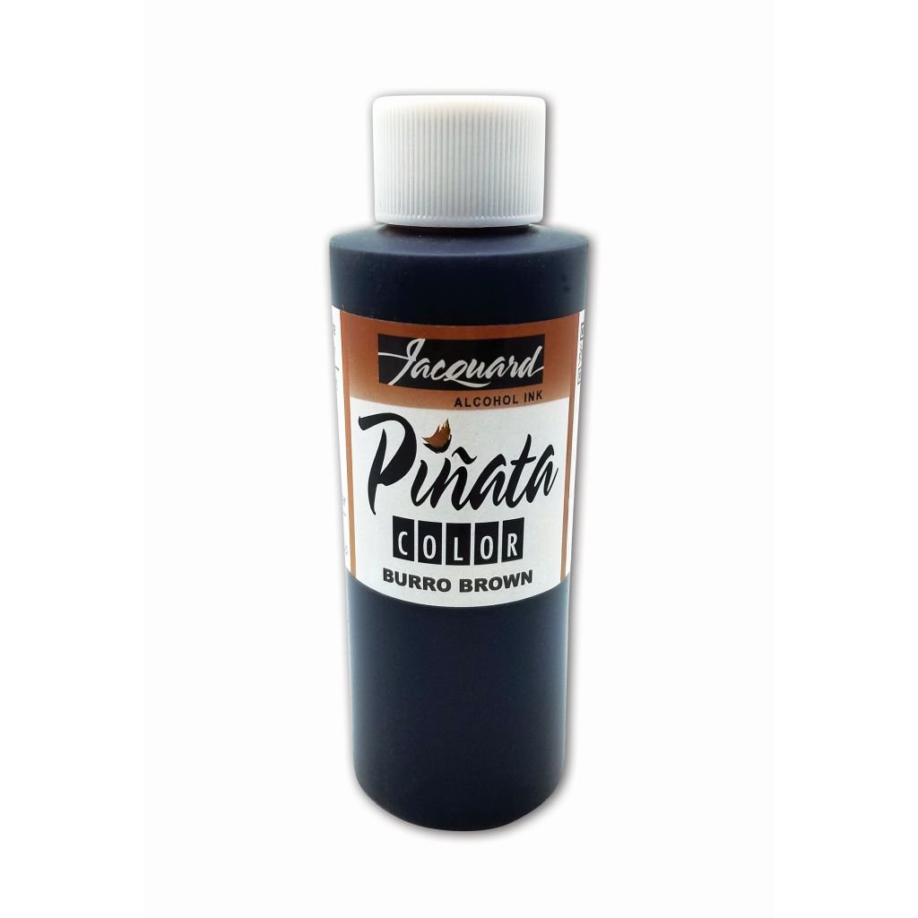 Jacquard Acid-Free Alcohol Inks - Pinata Colour - 118 ML (4 Oz) Bottle - Burro Brown (025)