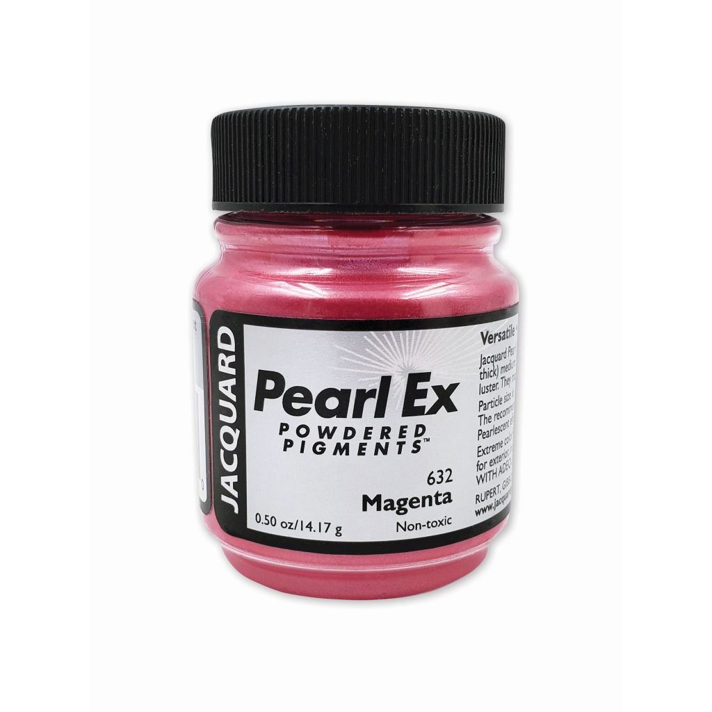 Jacquard Pearl Ex Powdered Pigments - 0.50 Oz (14.17 GM) Jar - Magenta (632)
