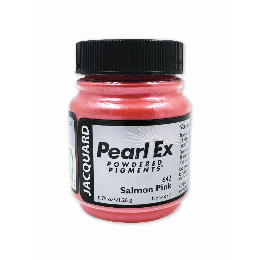 Jacquard Pearl Ex Powdered Pigments - 0.75 Oz (21.26 GM) Jar - Salmon Pink (642)