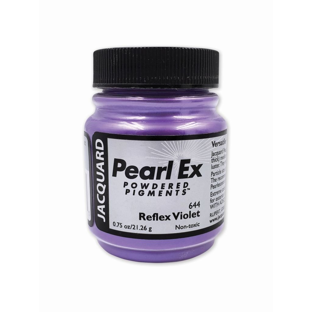 Jacquard Pearl Ex Powdered Pigments - 0.75 Oz (21.26 GM) Jar - Reflex Violet (644)