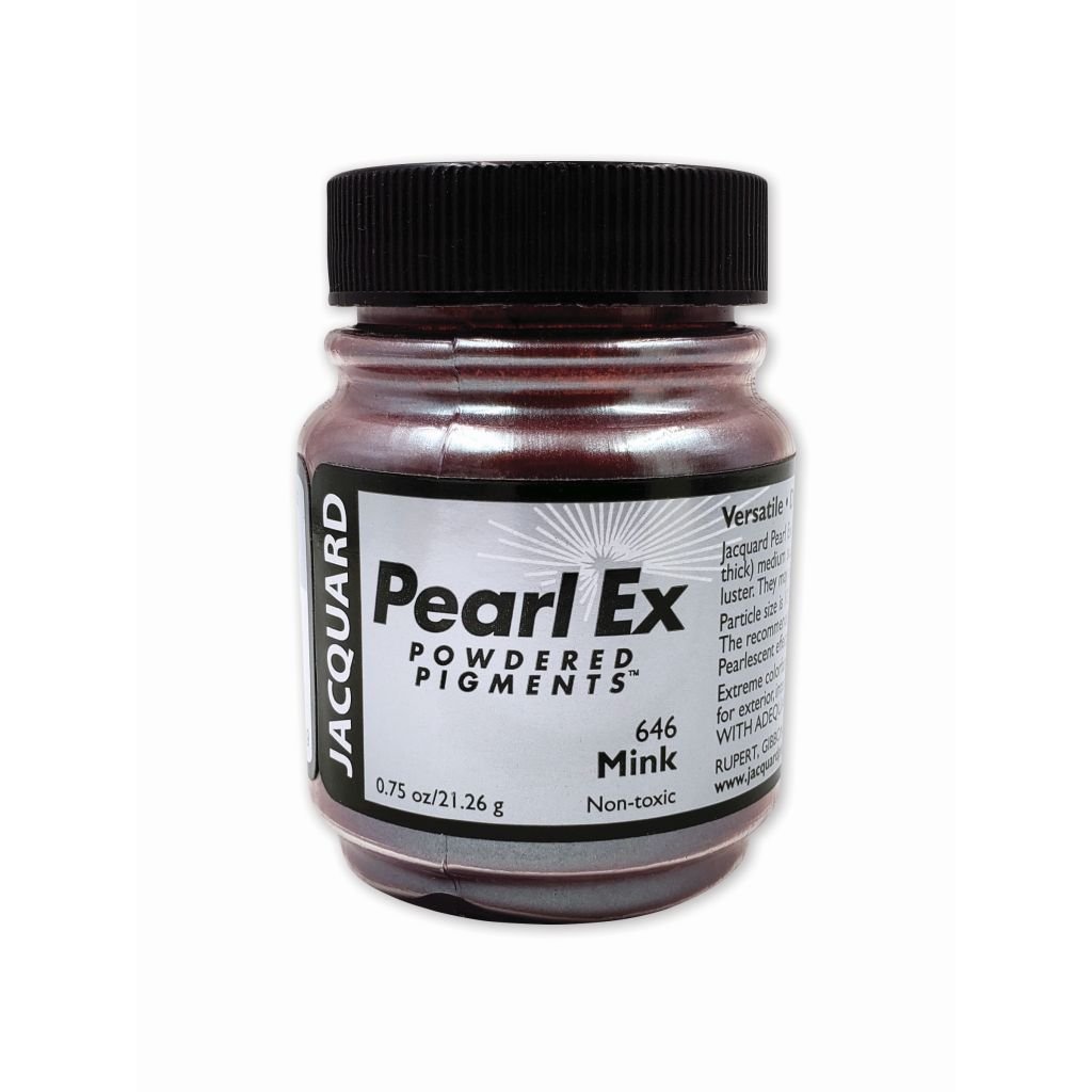 Jacquard Pearl Ex Powdered Pigments - 0.75 Oz (21.26 GM) Jar - Mink (646)