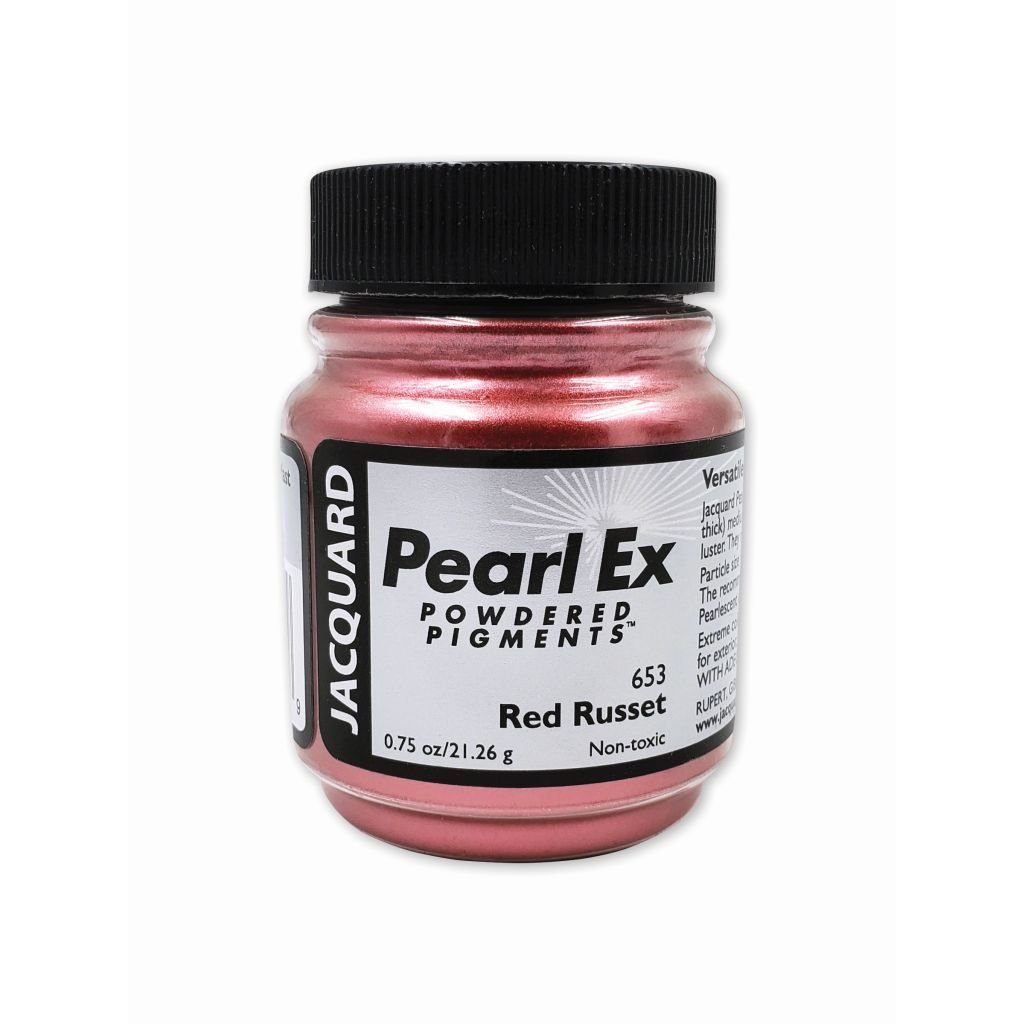 Jacquard Pearl Ex Powdered Pigments - 0.75 Oz (21.26 GM) Jar - Red Russet (653)