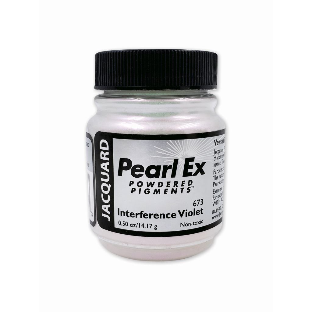 Jacquard Pearl Ex Powdered Pigments - 0.50 Oz (14.17 GM) Jar - Interference Violet (673)