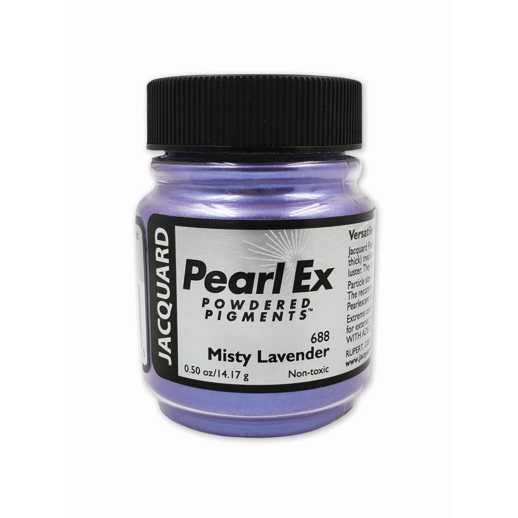 Jacquard Pearl Ex Powdered Pigments - 0.50 Oz (14.17 GM) Jar - Misty Lavender (688)