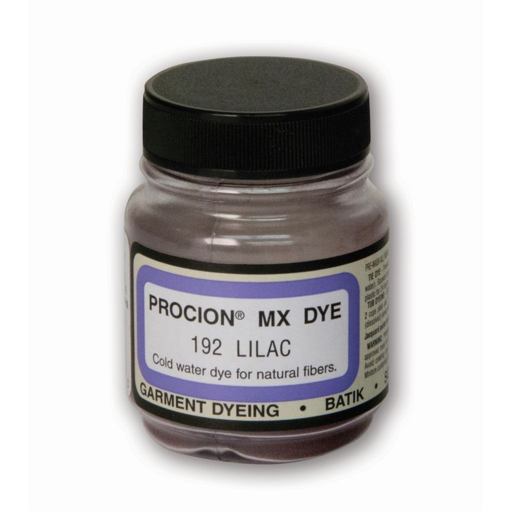 Jacquard Fabric Colours - Procion MX - Fiber Reactive Cold Water Dyes - 18.71 GM (2/3 Oz) Bottle - Lilac (192)
