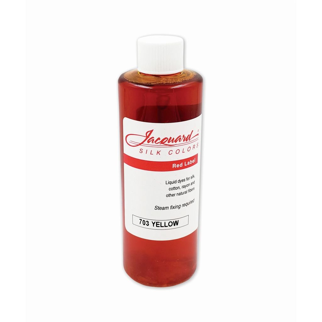 Jacquard Red Label - Silk Colour Dyes - 250 ML (8 Oz) Bottle - Yellow (703)