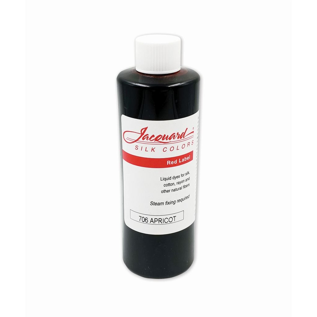 Jacquard Red Label - Silk Colour Dyes - 250 ML (8 Oz) Bottle - Apricot (706)