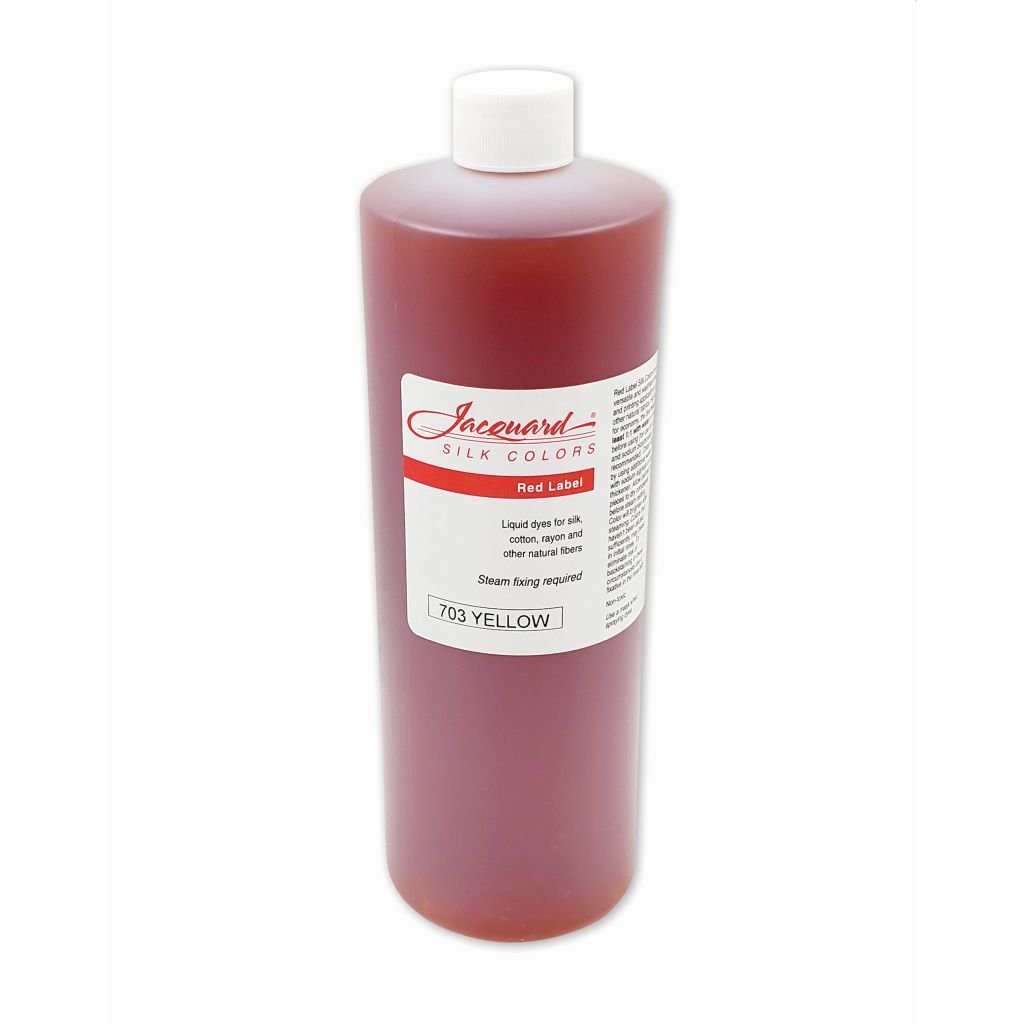 Jacquard Red Label - Silk Colour Dyes - 950 ML (1 Qt) Bottle - Yellow (703)