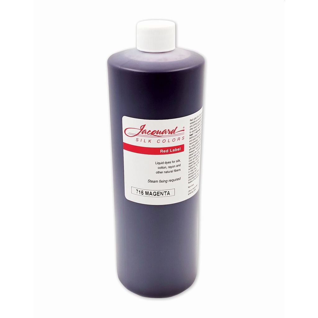 Jacquard Red Label - Silk Colour Dyes - 950 ML (1 Qt) Bottle - Magenta (715)