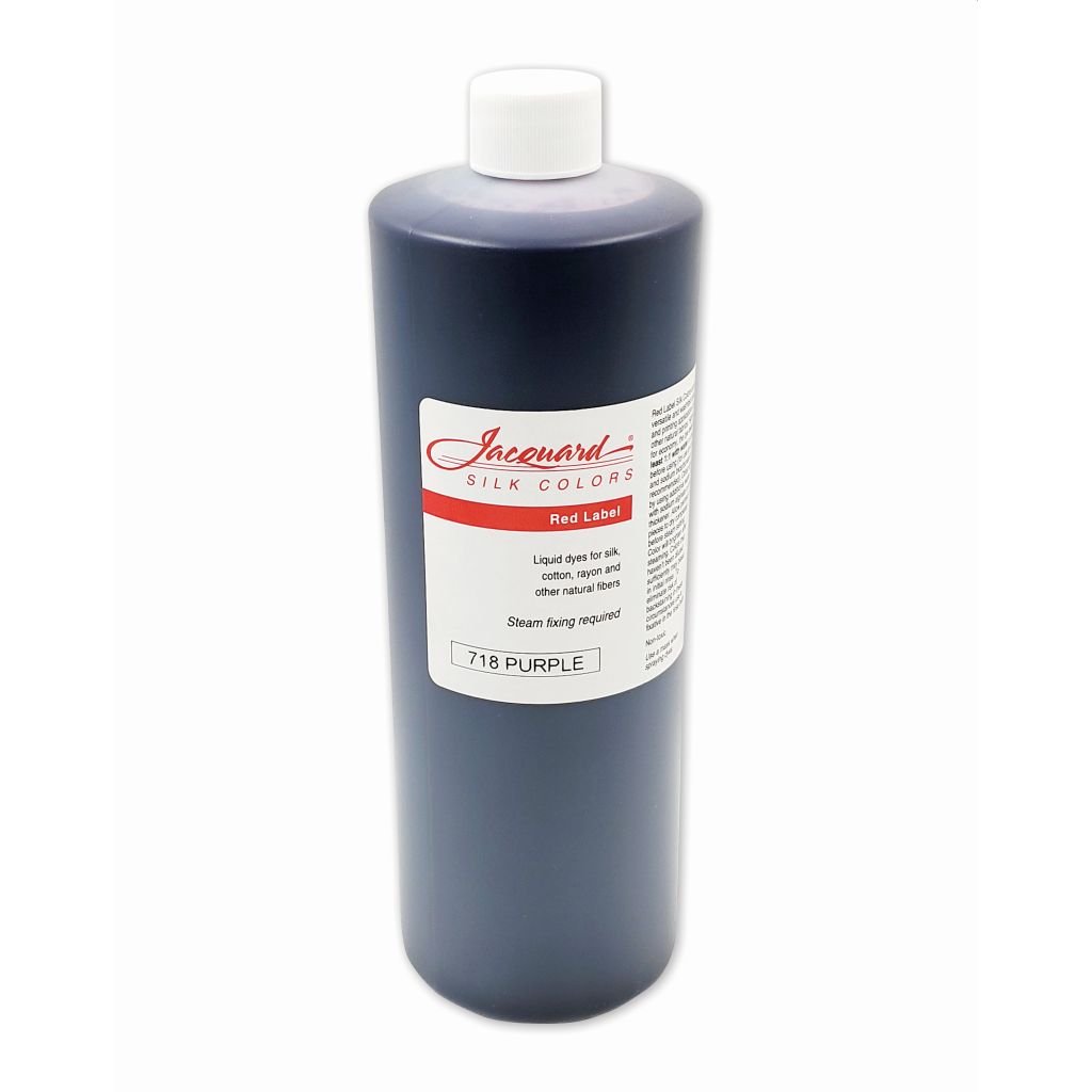 Jacquard Red Label - Silk Colour Dyes - 950 ML (1 Qt) Bottle - Purple (718)