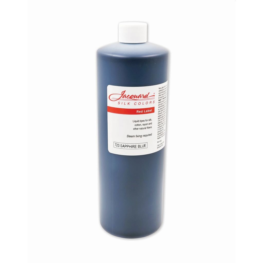 Jacquard Red Label - Silk Colour Dyes - 950 ML (1 Qt) Bottle - Sapphire Blue (723)