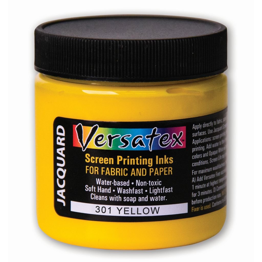 Jacquard Versatex Screen Printing Ink - 4 Oz (118.29 ML) Jar - Yellow (301)