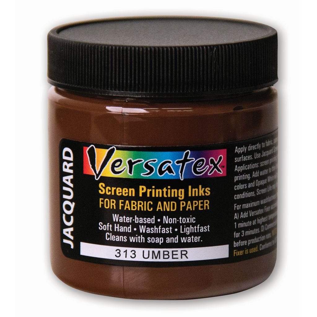 Jacquard Versatex Screen Printing Ink - 4 Oz (118.29 ML) Jar - Umber (313)