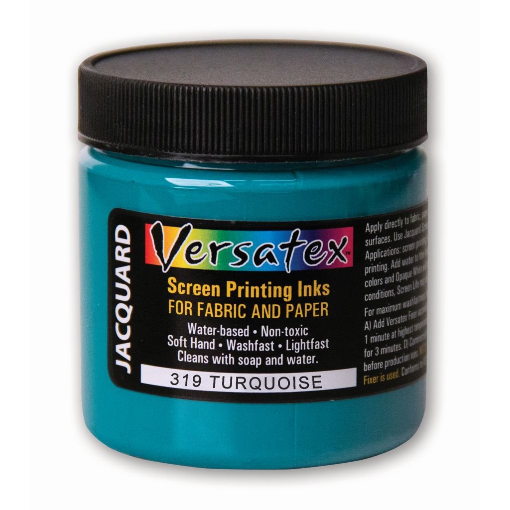 Jacquard Versatex Screen Printing Ink - 4 Oz (118.29 ML) Jar - Turquoise (319)