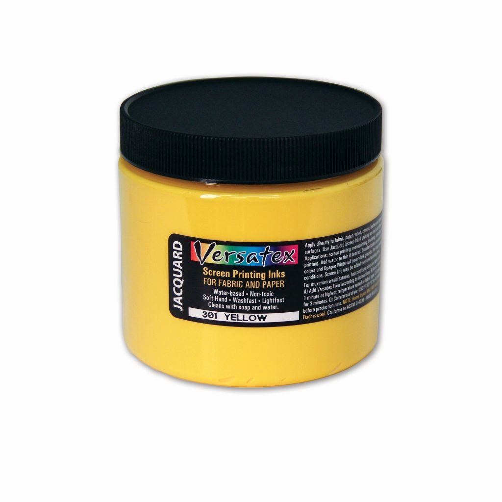 Jacquard Versatex Screen Printing Ink - 16 Oz (473.18 ML) Jar - Yellow (301)