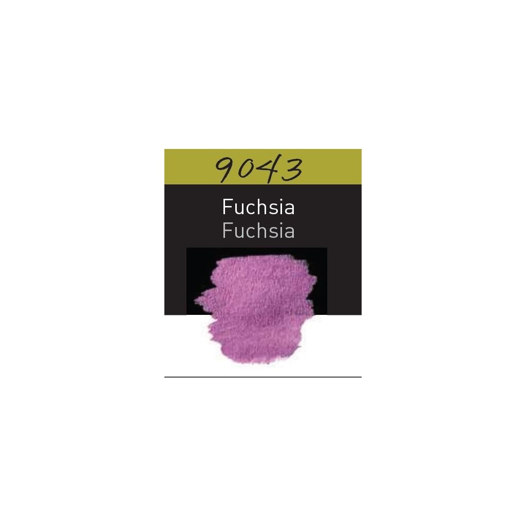 FineTec Mica Based Pearlescent Watercolour - Opaque - Professional Quality - Fuchsia - 30 mm x 22 mm Rectangular Pan
