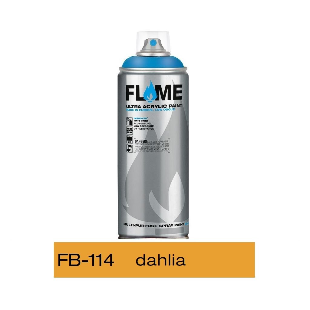 Flame Blue Low Pressure Acrylic Spray Paint 400 ML - Dahlia