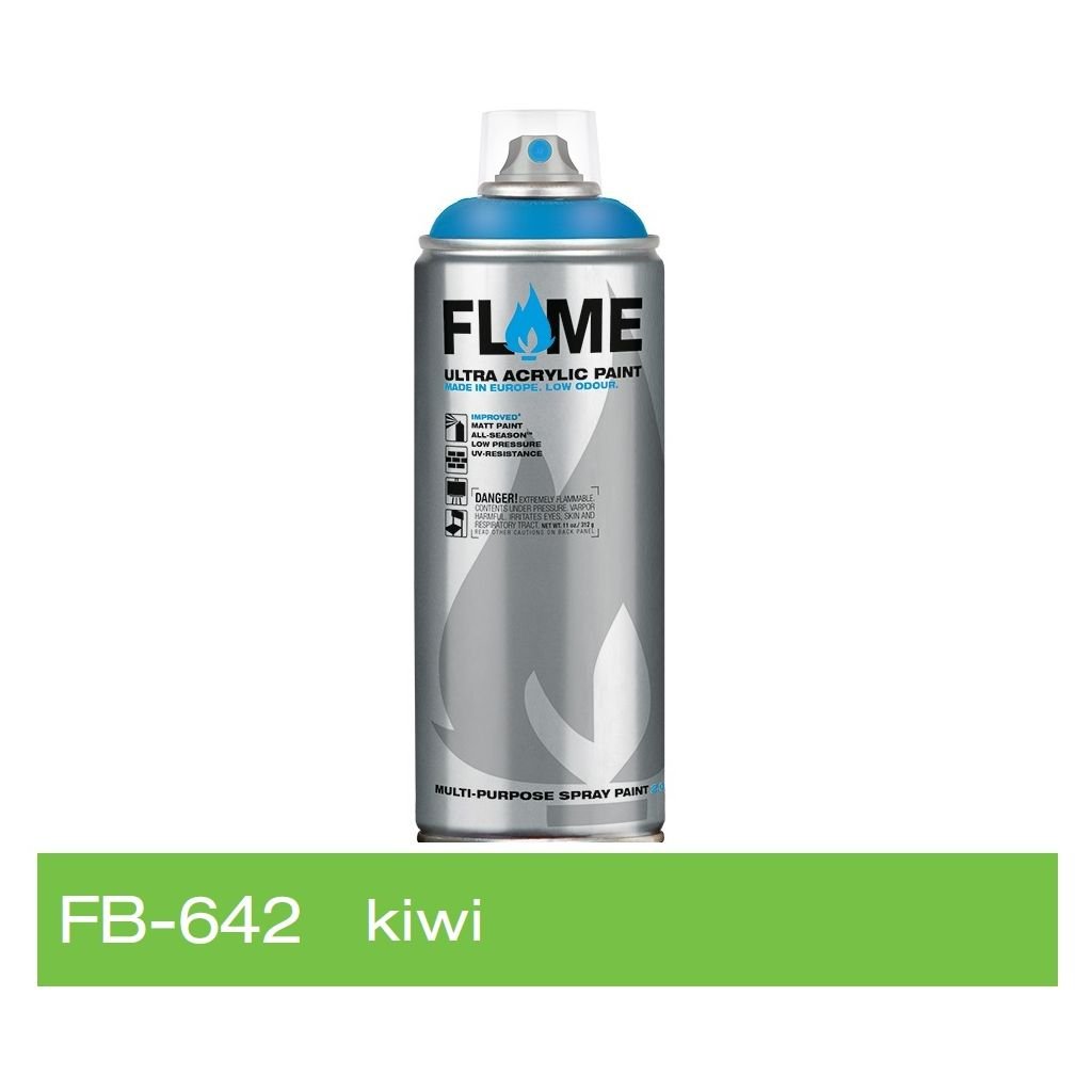 Flame Blue Low Pressure Acrylic Spray Paint 400 ML - Kiwi