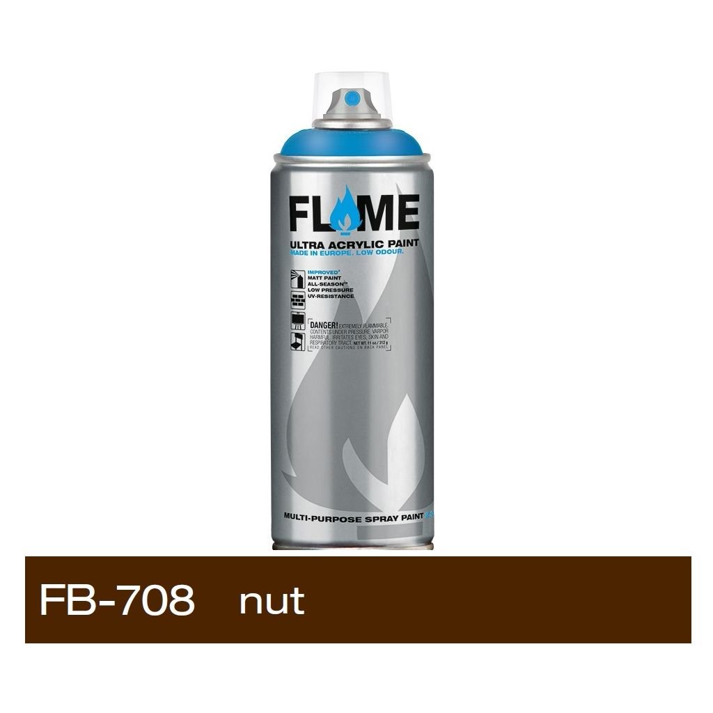 Flame Blue Low Pressure Acrylic Spray Paint 400 ML - Nut