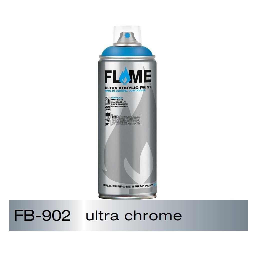 Flame Blue Low Pressure Acrylic Spray Paint 400 ML - Ultra Chrome