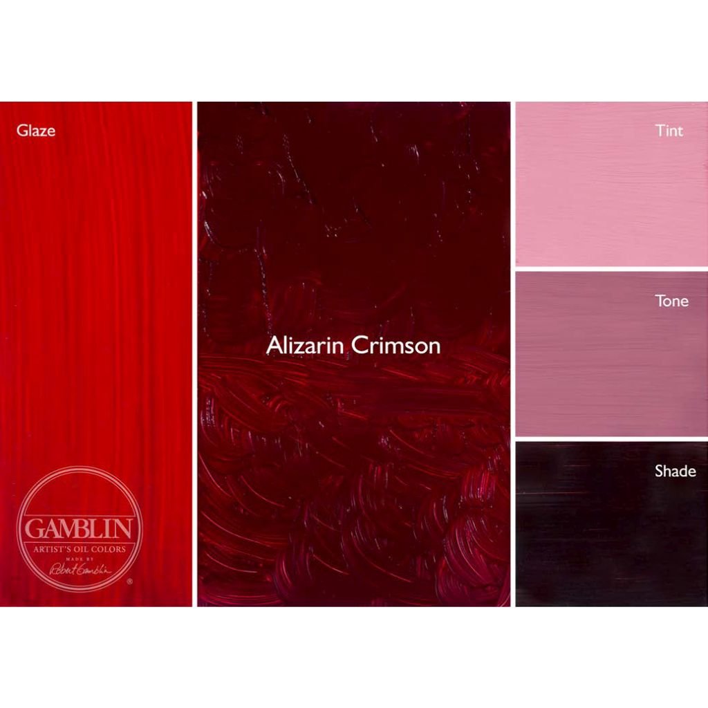 Gamblin Artists' Oil Colour - Tube of 37 ML - Alizarin Crimson (020)