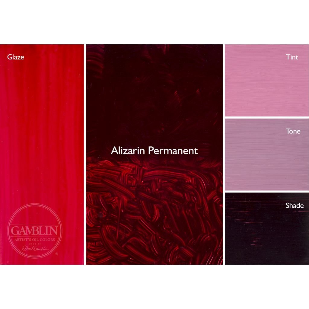 Gamblin Artists' Oil Colour - Tube of 37 ML - Alizarin Permanent (025)