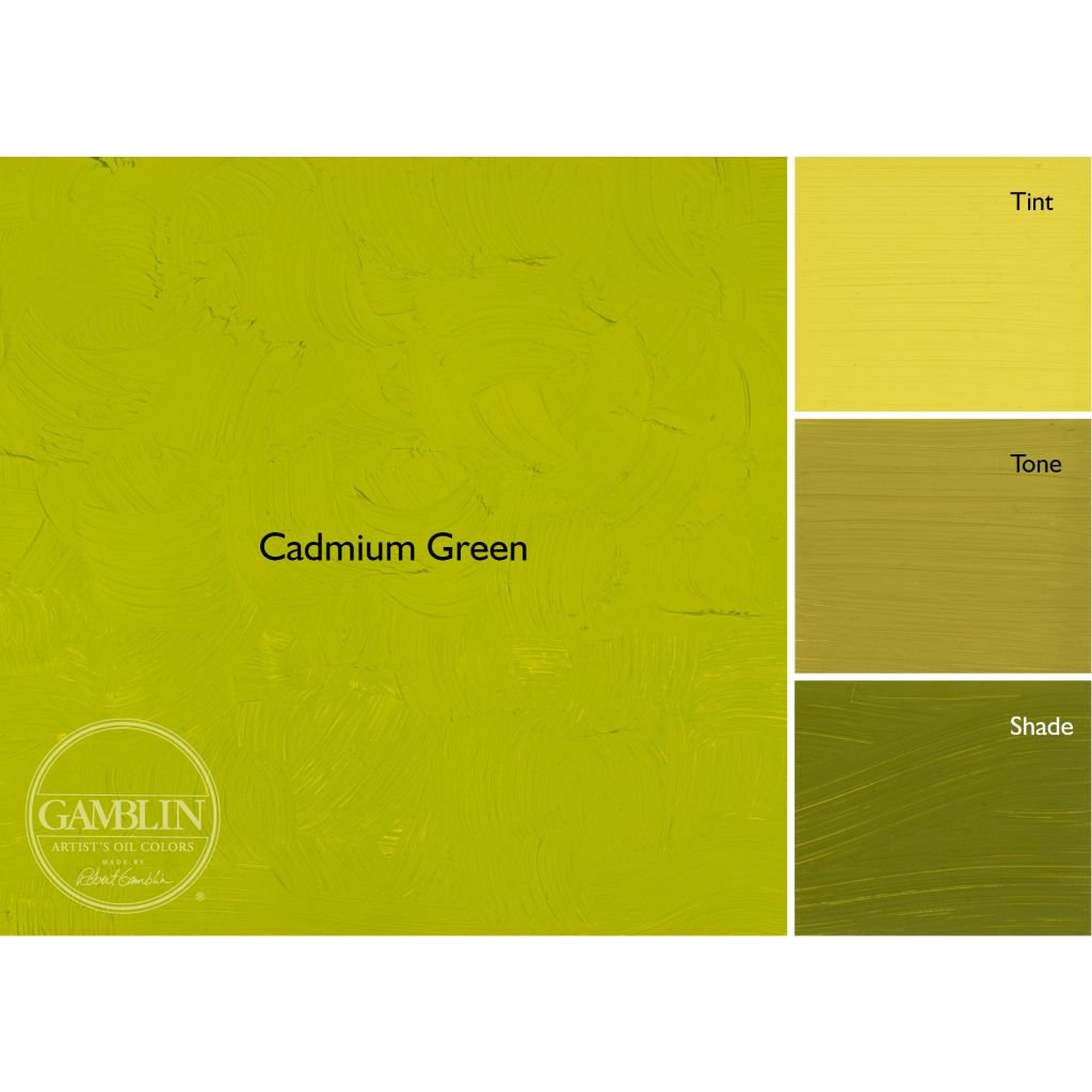 Gamblin Artists' Oil Colour - Tube of 37 ML - Cadmium Green (100)