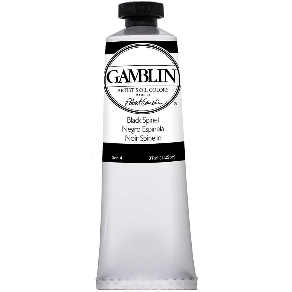 Gamblin Artists' Oil Colour - Tube of 37 ML - Black Spinel (045)