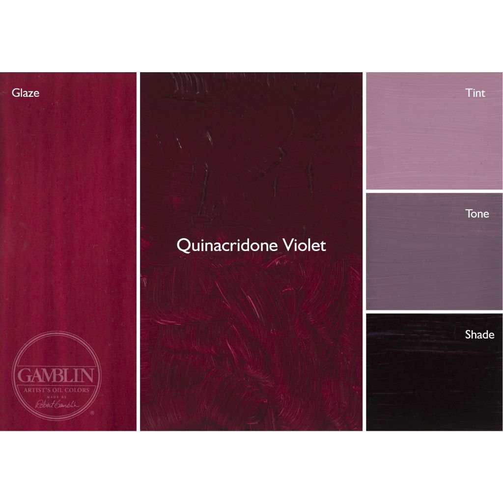 Gamblin Artist Grade Oil Color 37ml - Quinacridone Violet