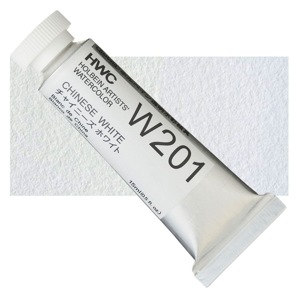Holbein Artists' Watercolour - Tube of 15 ML - Chinese White (201)