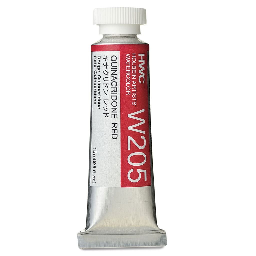 Holbein Artists' Watercolour - Tube of 15 ML - Quinacridone Red (205)
