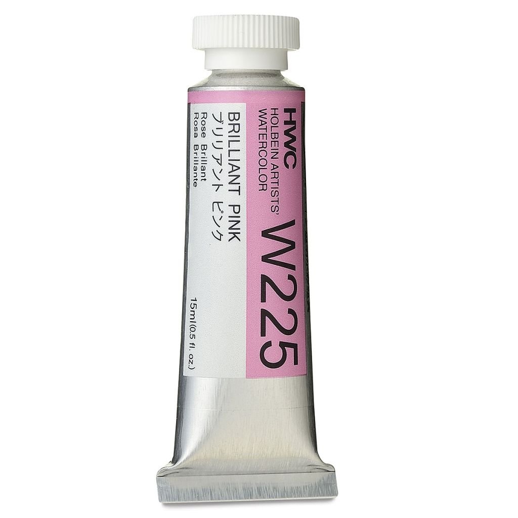 Holbein Artists' Watercolour - Tube of 15 ML - Brilliant Pink (225)