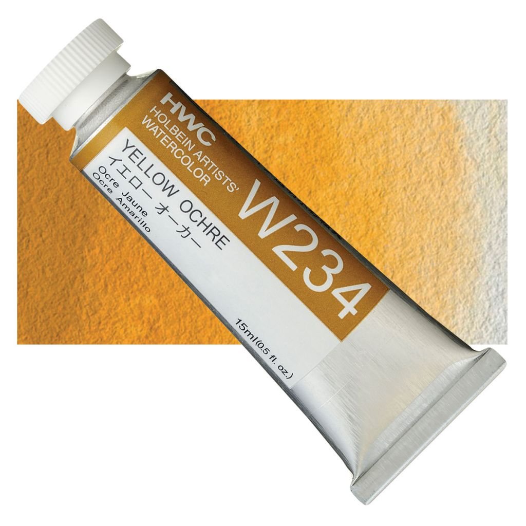 Holbein Artists' Watercolour - Tube of 15 ML - Yellow Ochre (234)