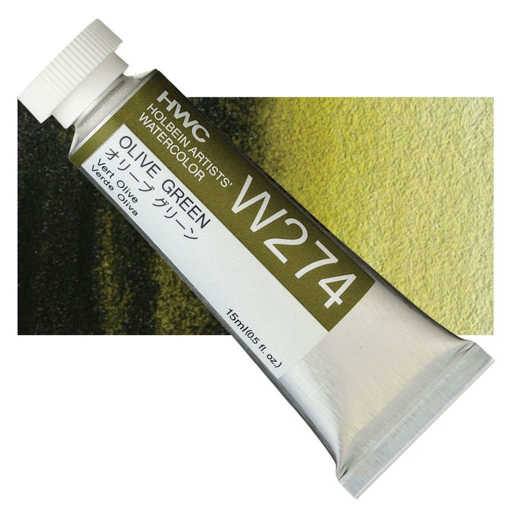 Holbein Artists' Watercolour - Tube of 15 ML - Olive Green (274)