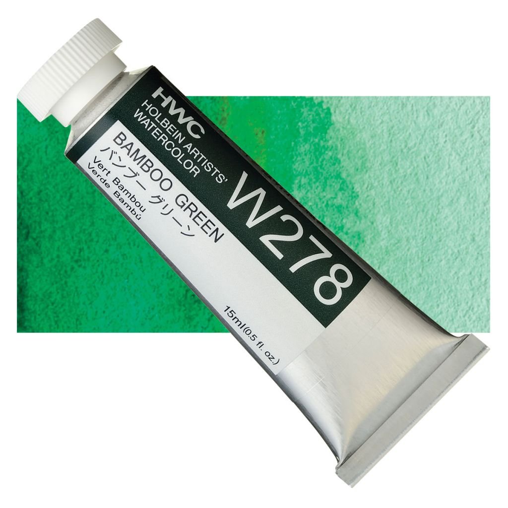 Holbein Artists' Watercolour - Tube of 15 ML - Bamboo Green (278)