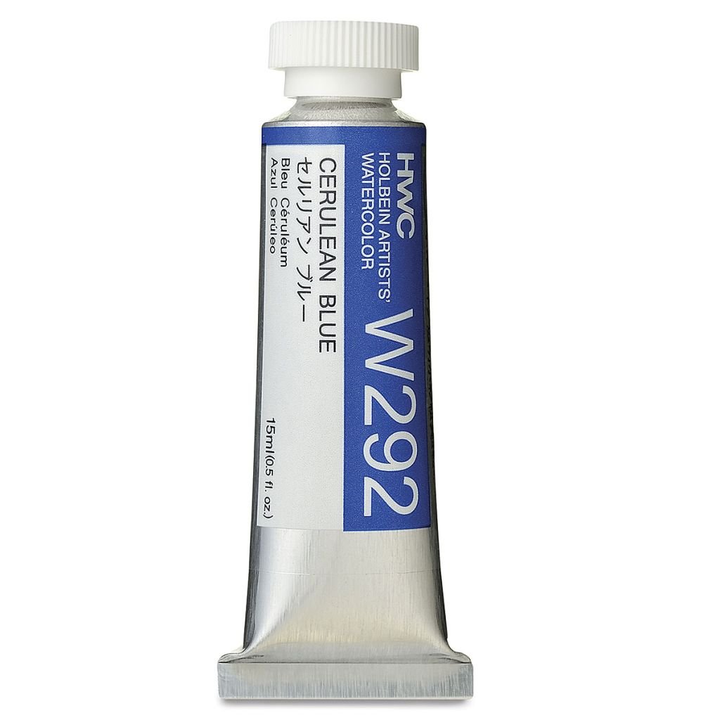 Holbein Artists' Watercolour - Tube of 15 ML - Cerulean Blue (292)
