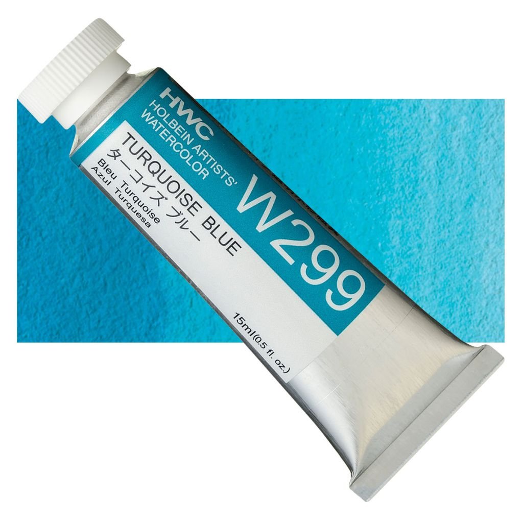 Holbein Artists' Watercolour - Tube of 15 ML - Turquoise Blue (299)