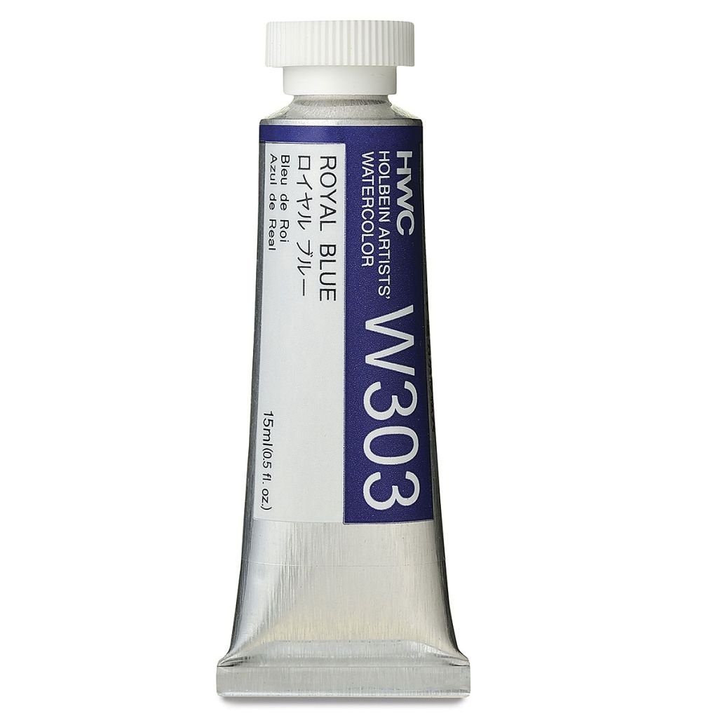Holbein Artists' Watercolour - Tube of 15 ML - Royal Blue (303)