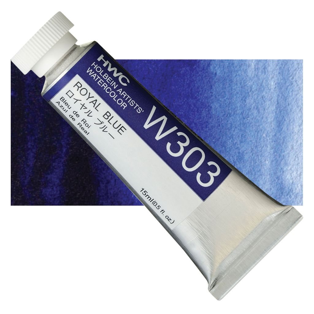 Holbein Artists' Watercolour - Tube of 15 ML - Royal Blue (303)