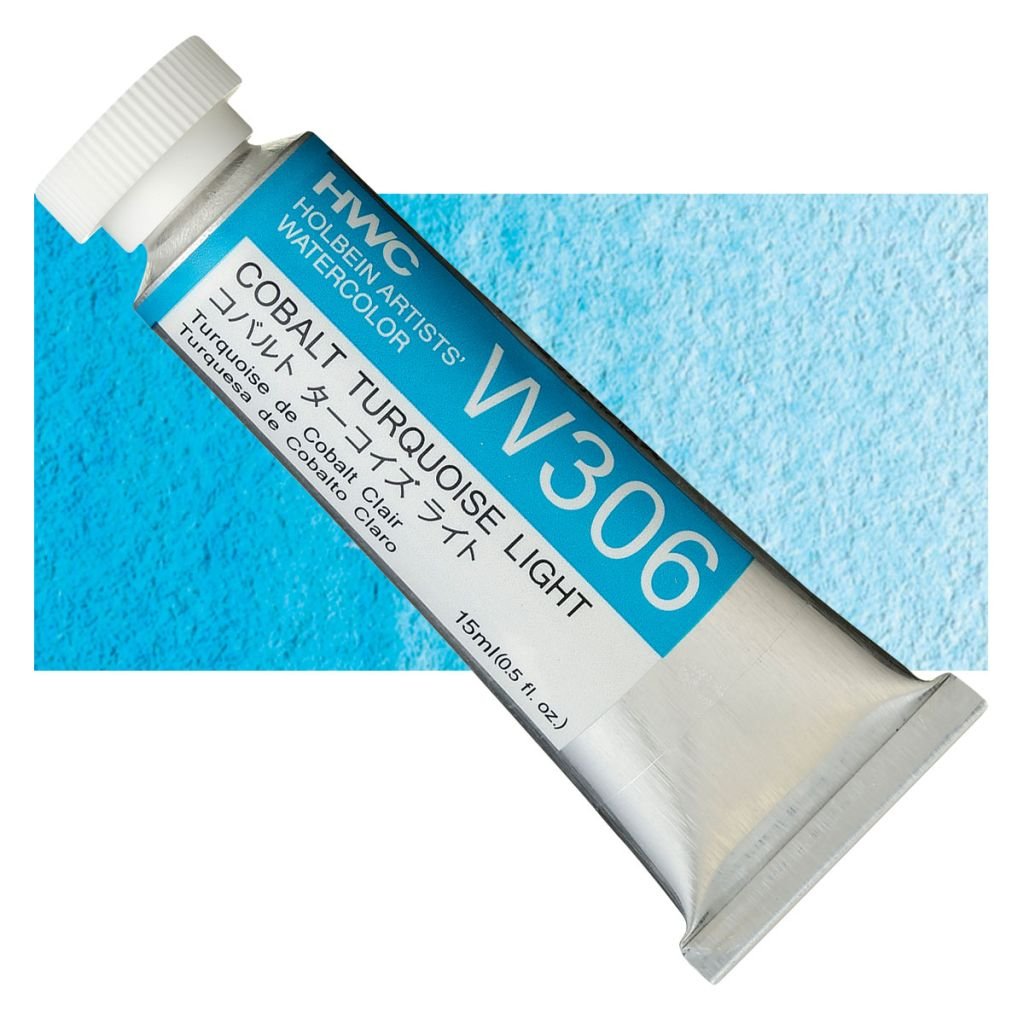 Holbein Artists' Watercolour - Tube of 15 ML - Cobalt Turquoise Light (306)