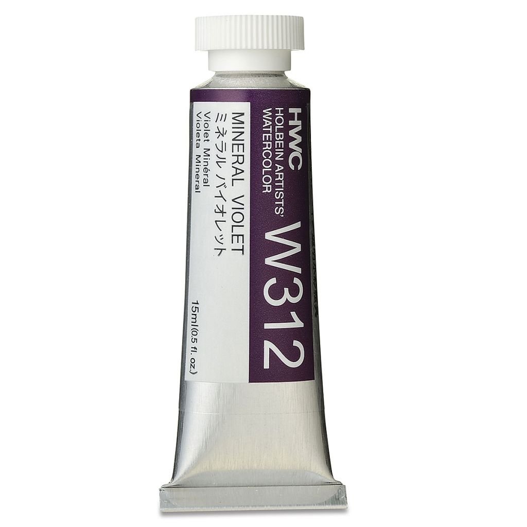 Holbein Artists' Watercolour - Tube of 15 ML - Mineral Violet (312)