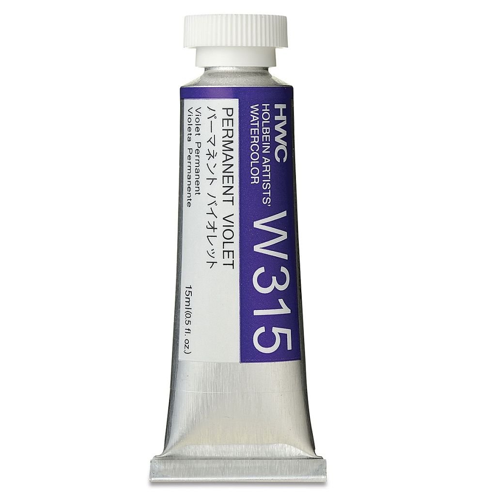 Holbein Artists' Watercolour - Tube of 15 ML - Permanent Violet (315)