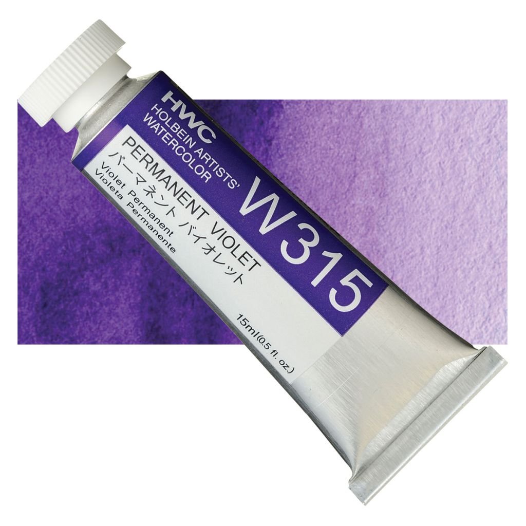 Holbein Artists' Watercolour - Tube of 15 ML - Permanent Violet (315)