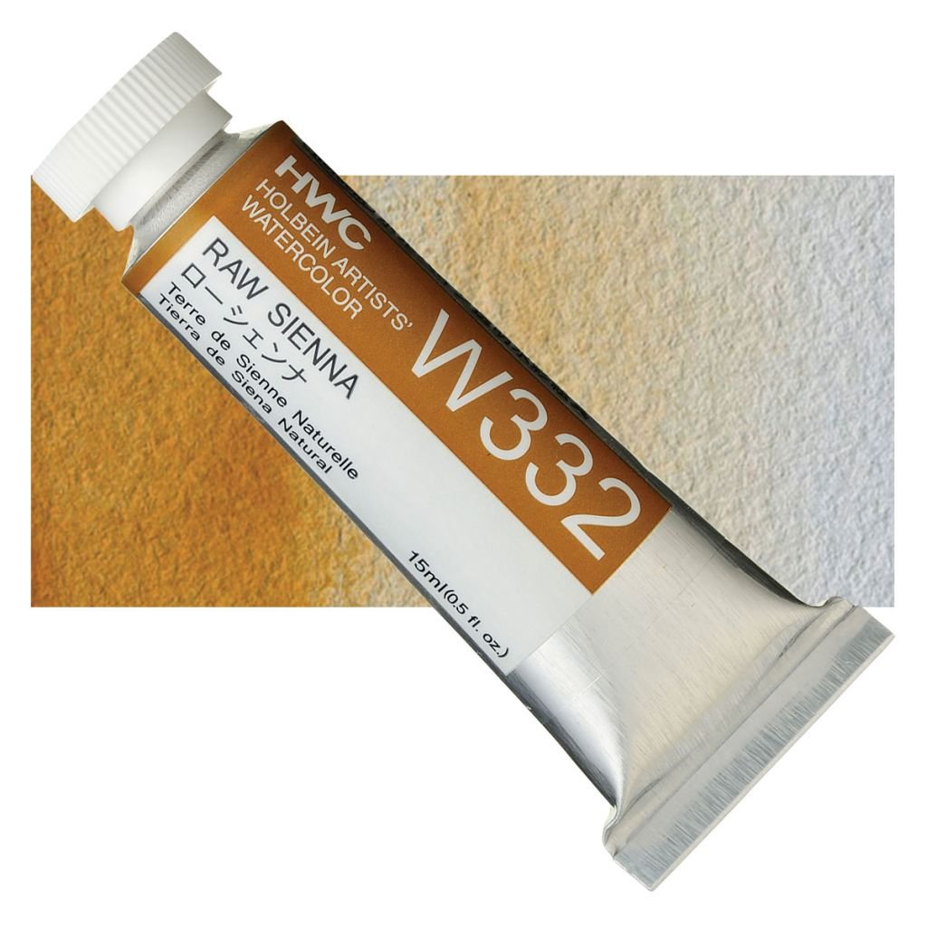 Holbein Artists' Watercolour - Tube of 15 ML - Raw Sienna (332)