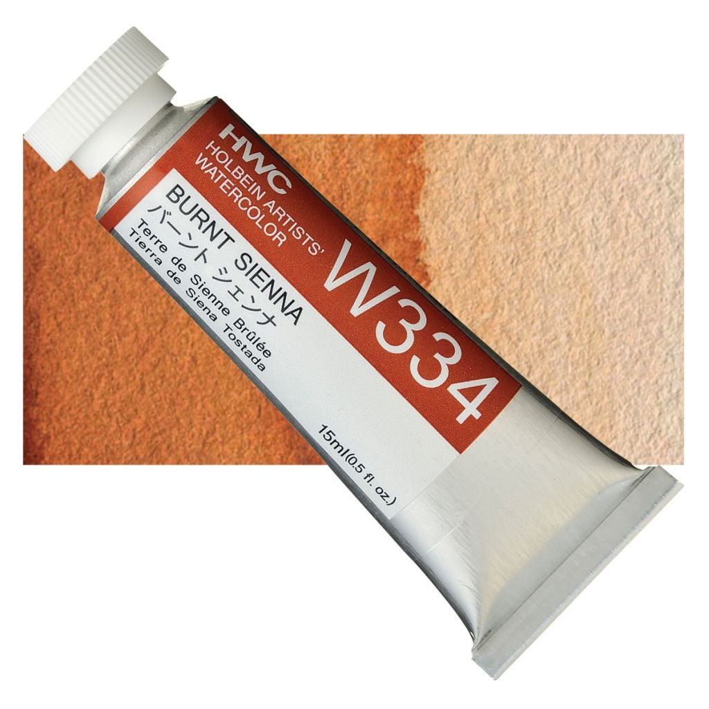Holbein Artists' Watercolour - Tube of 15 ML - Burnt Sienna (334)