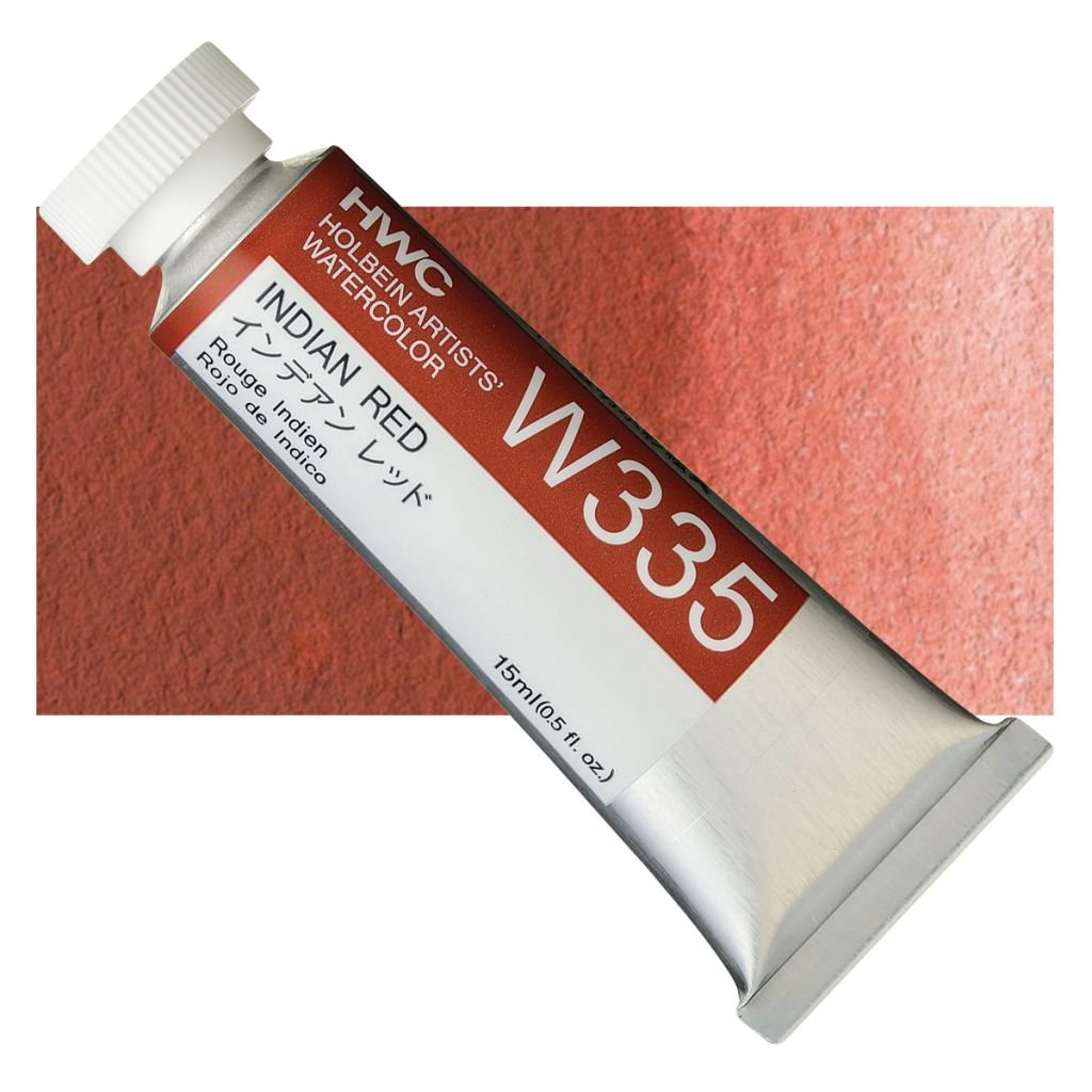 Holbein Artists' Watercolour - Tube of 15 ML - Indian Red (335)